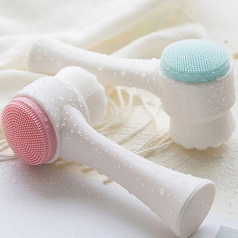 Escova Limpeza Facial Profunda Esfoliação 2 Em 1 - Cleansing Brush