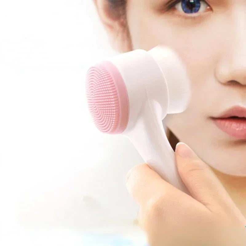 Escova Limpeza Facial Profunda Esfoliação 2 Em 1 - Cleansing Brush