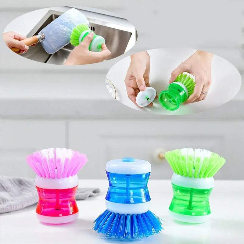 Escova com Dispenser de Detergente Para Louça/Panelas
